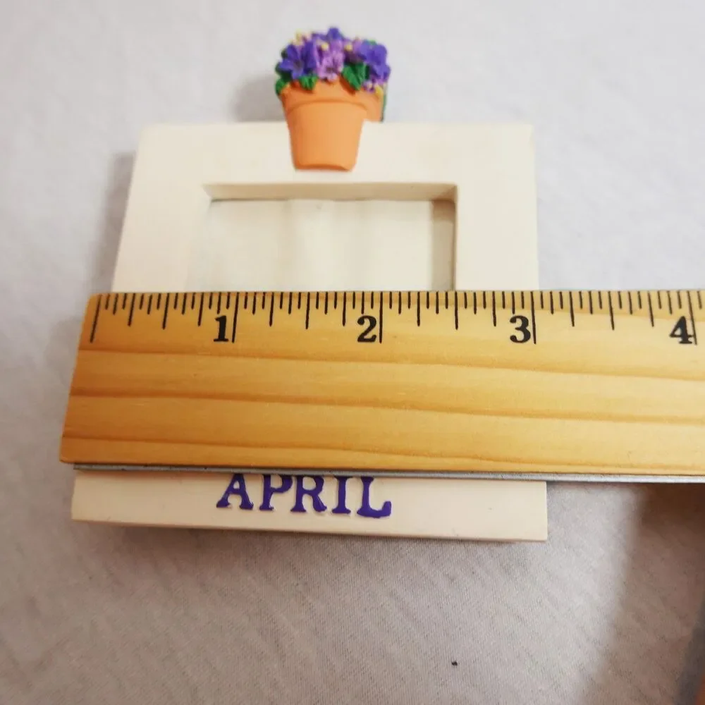 April Flowers Month Photo Picture Frame  - Two's Company Two by Two Small Frame